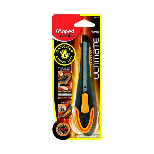 Maped Ultimate Heavy Duty Utility Cutter with Auto Lock Blade 9mm or 18mm - Retail Maharaj