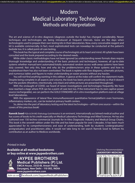 MODERN MEDICAL LABORATORY TECHNOLOGY: METHODS AND INTERPRETATION - Retail Maharaj