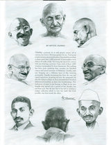 100 Tributes to Gandhiji on his 100 Portraits by his 100 contemporaries in their own handwritings (English, Hindi and Gujarati Edition) - Retail Maharaj