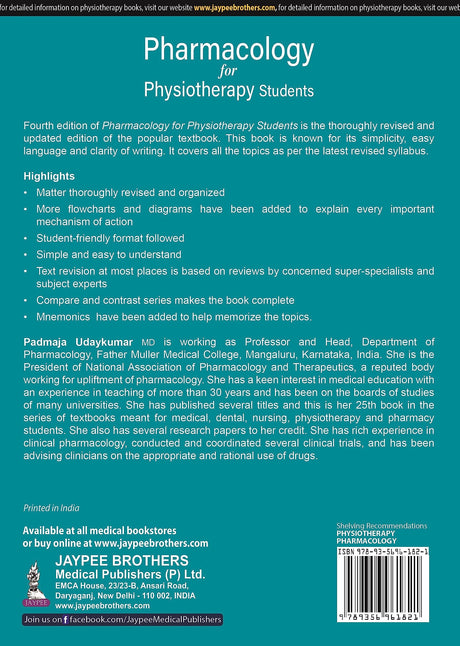 PHARMACOLOGY FOR PHYSIOTHERAPY STUDENTS - Retail Maharaj