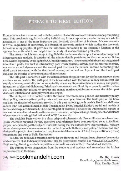 Modern Macroeconomics: Theory & Policy 1St/Ed 2010 - Retail Maharaj