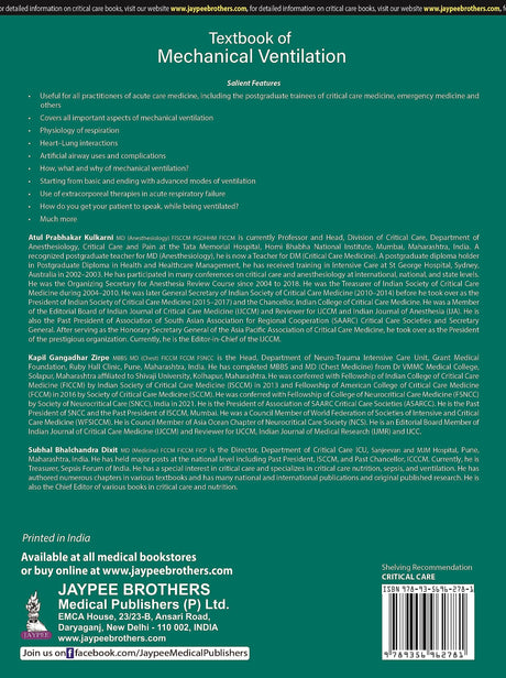 Textbook of Mechanical Ventilation - Retail Maharaj