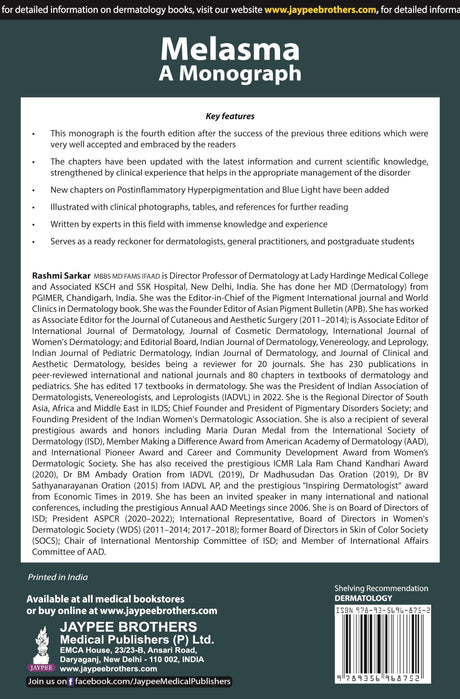MELASMA: A MONOGRAPH - Retail Maharaj