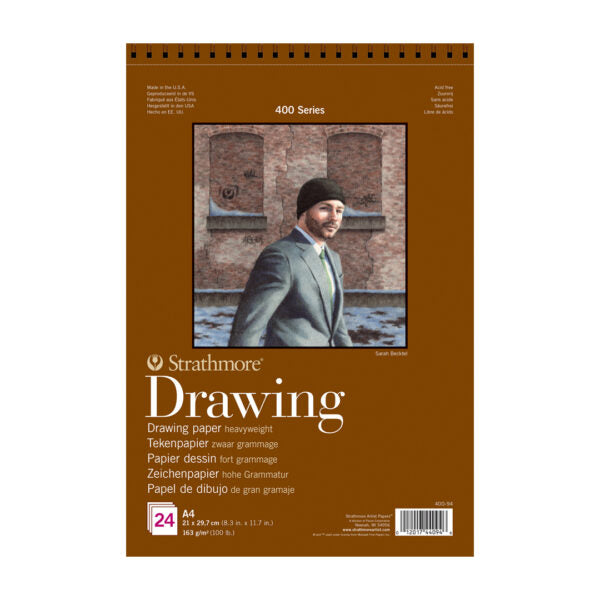 Strathmore 400 Series Heavyweight Drawing Pad 100 lb Cream Paper - Retail Maharaj
