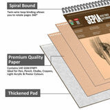 Anupam Sepia Beige Toned Sketchbook Wiro Bound 140GSM - Retail Maharaj