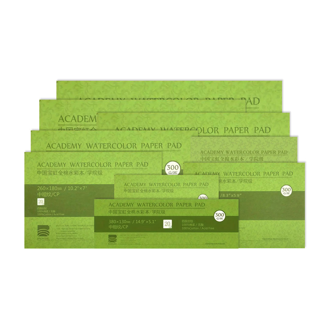 Baohong Academy Cold Pressed Watercolour Block 300 GSM - Retail Maharaj