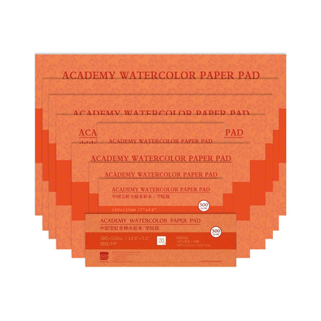 Baohong Academy Hot Pressed Watercolour Paper Block 300 GSM 100 Percent Cotton - Retail Maharaj