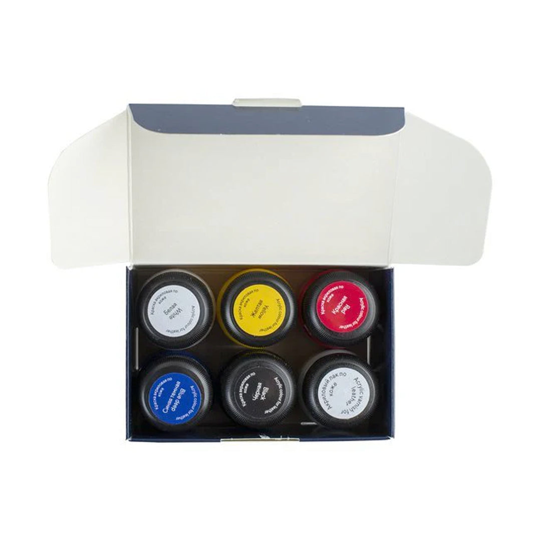 Decola Acrylic Paint for Leather 20ml Set by Nevskaya Palitra - Retail Maharaj
