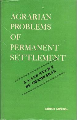 AGRARIAN PROBLEMS OF PERMANENT SETTLEMENT - Retail Maharaj