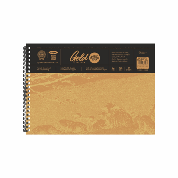 Anupam Gold Artist Book 300GSM Sketch Pad