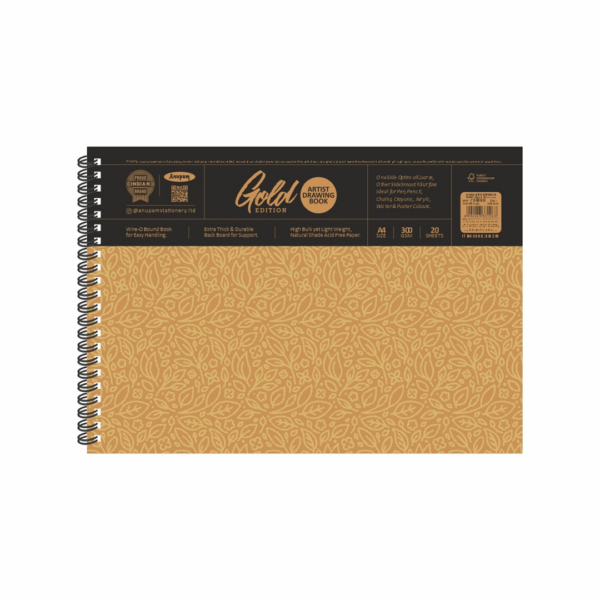 Anupam Gold Artist Book 300GSM Sketch Pad