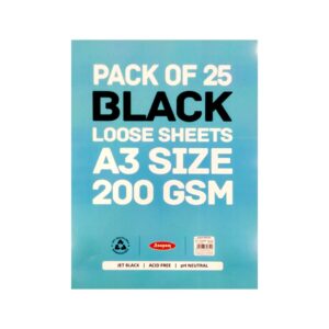 Anupam Black Paper - 200gsm Cut Packs A4 & A3 - Retail Maharaj