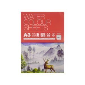 Anupam Watercolor Paper - 200gsm Cut Packs A5, A4 & A3 - Retail Maharaj