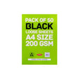 Anupam Black Paper - 200gsm Cut Packs A4 & A3 - Retail Maharaj