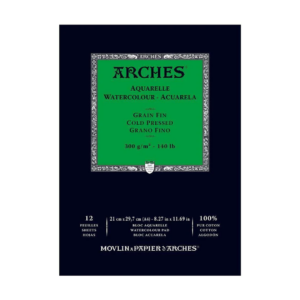 Arches Watercolour Cold Pressed – 12 Sheets Pads (Open Stock) - Retail Maharaj