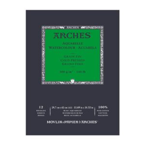 Arches Watercolour Cold Pressed – 12 Sheets Pads (Open Stock) - Retail Maharaj