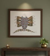Authentic Gond Painting – Auspicious Fish Motif Tribal Art (11 × 15 Inch)