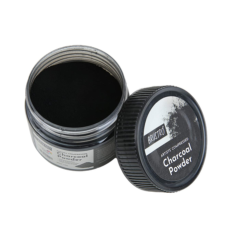 Brustro Artists Compressed Charcoal Powder 100 ml - Retail Maharaj