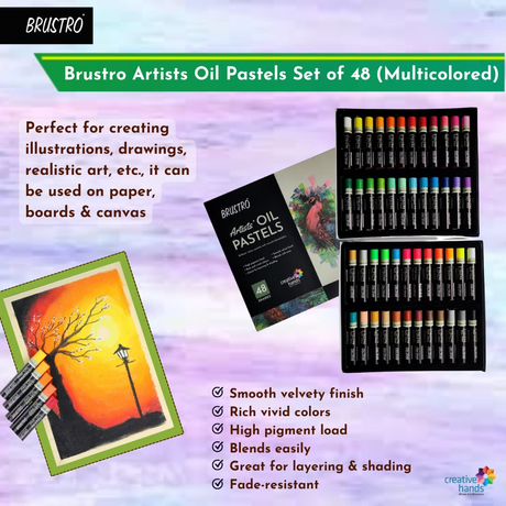 Brustro Artists Oil Pastels Set - Retail Maharaj