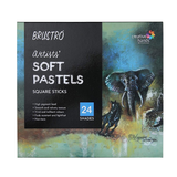 Brustro Artists Soft Pastel Colour Set for Drawing and Painting - Retail Maharaj