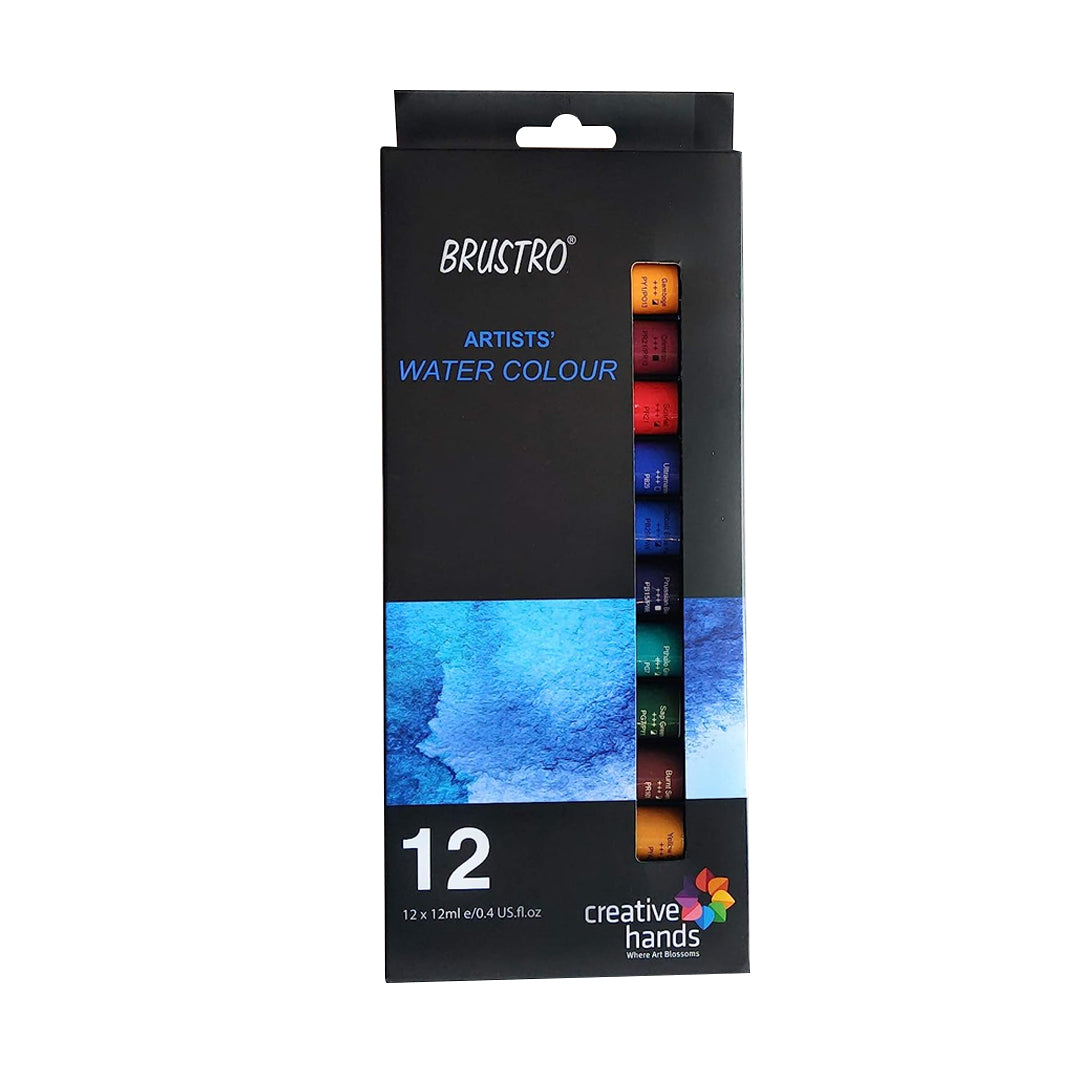 Brustro Artists’ Watercolour Colour 12ml Set of 12 & 24 - Retail Maharaj