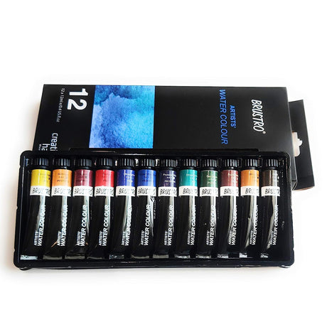 Brustro Artists’ Watercolour Colour 12ml Set of 12 & 24 - Retail Maharaj