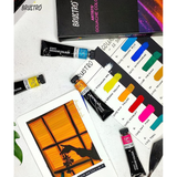 Brustro Artists Gouache Colour Set of 12 & 24 - Retail Maharaj