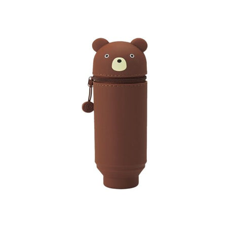 Lihit Lab Smart Fit PuniLabo Silicone Stand Up Pen Case Animal Design - Retail Maharaj