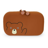Lihit Lab Puni Labo Flat Zipper Pouch Cute Animal Design Organizer - Retail Maharaj