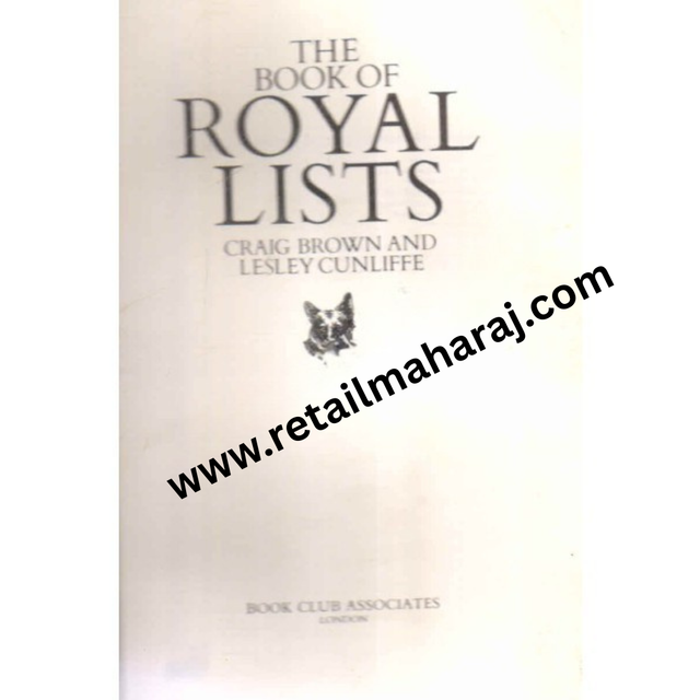 The Book of Royal Lists 1st edition - Retail Maharaj