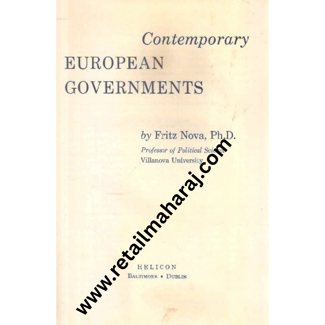 Contemporary European Governments - Retail Maharaj