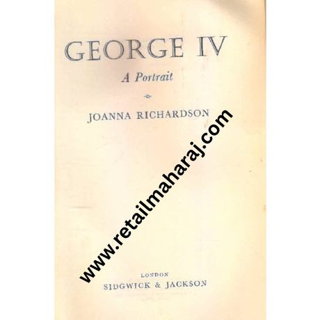 george IV a portrait 1st edition - Retail Maharaj