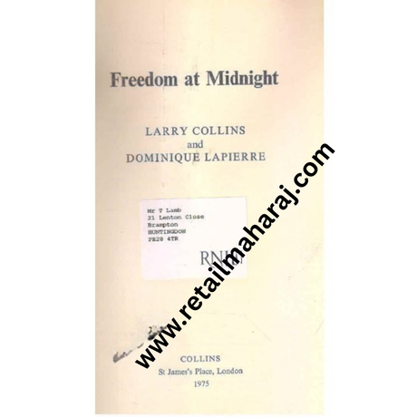 freedom at midnight 1st edition - Retail Maharaj