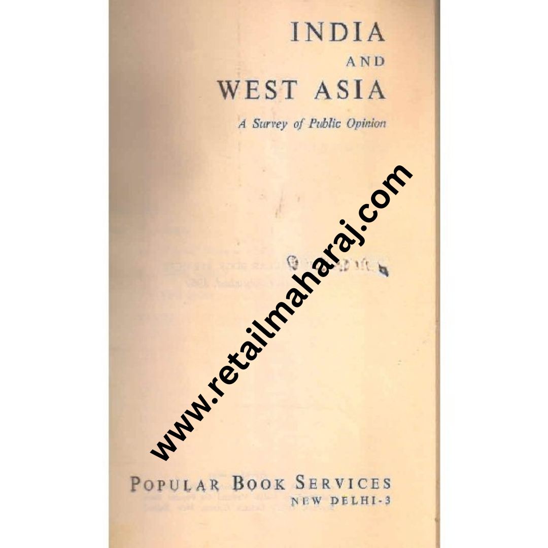 indian and west asia A Survey of Public Opinion 1st edition - Retail Maharaj