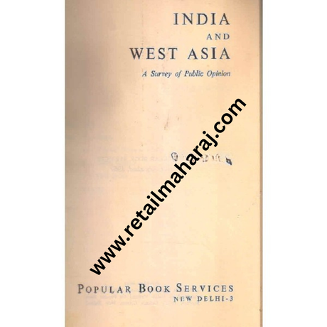 indian and west asia A Survey of Public Opinion 1st edition - Retail Maharaj