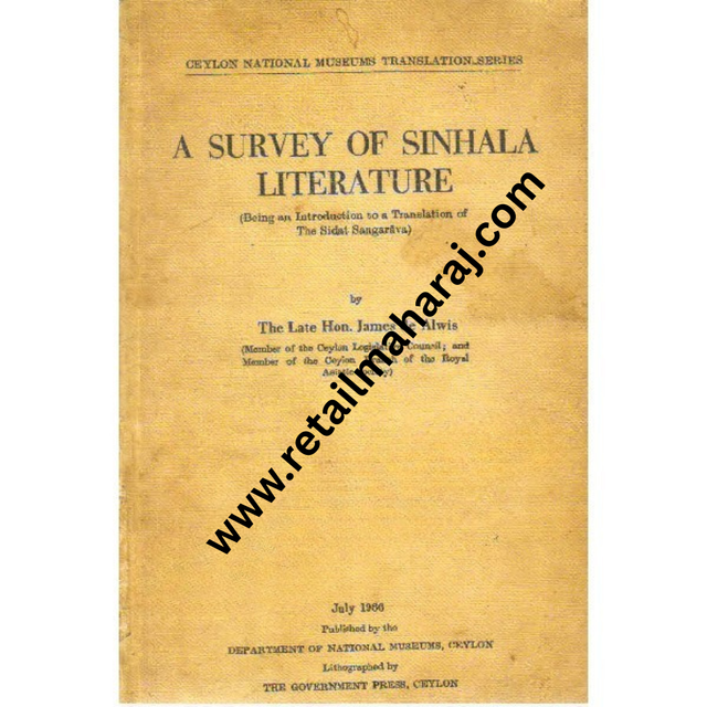 A Survey of Sinhala Literature - Retail Maharaj