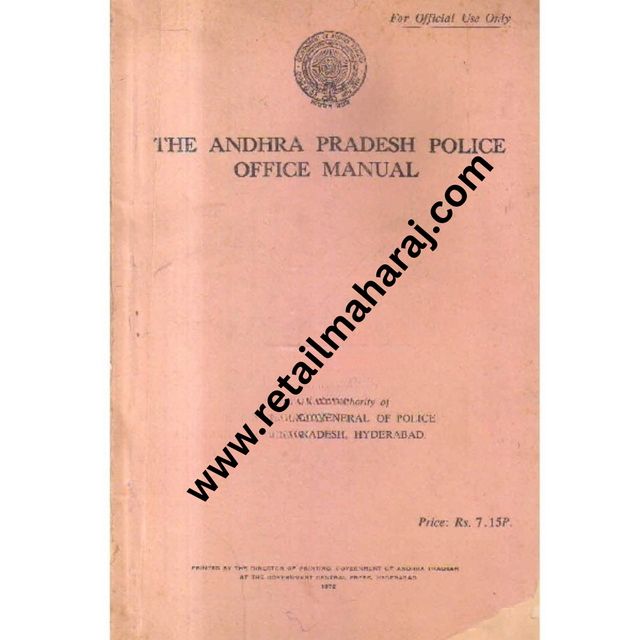the andhra pradesh police office manual - Retail Maharaj