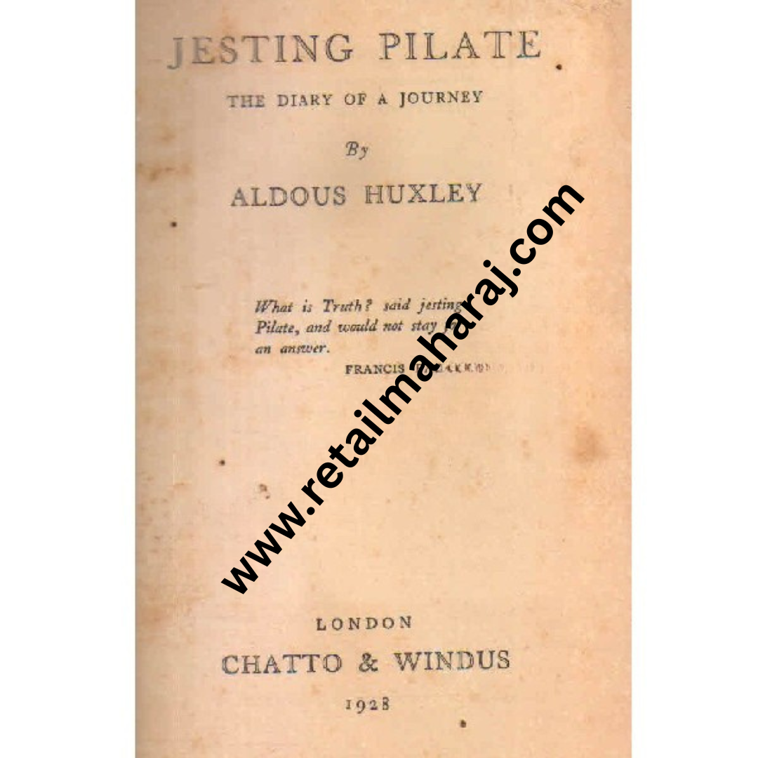 jesting pilate the diary of a journey - Retail Maharaj