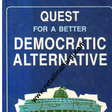 Quest for a Better Democratic Alternative - Retail Maharaj