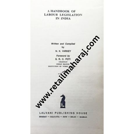 A handbook of labor legislation in India 1st editon - Retail Maharaj