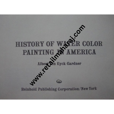 history of water colour printing in America 1st edition - Retail Maharaj