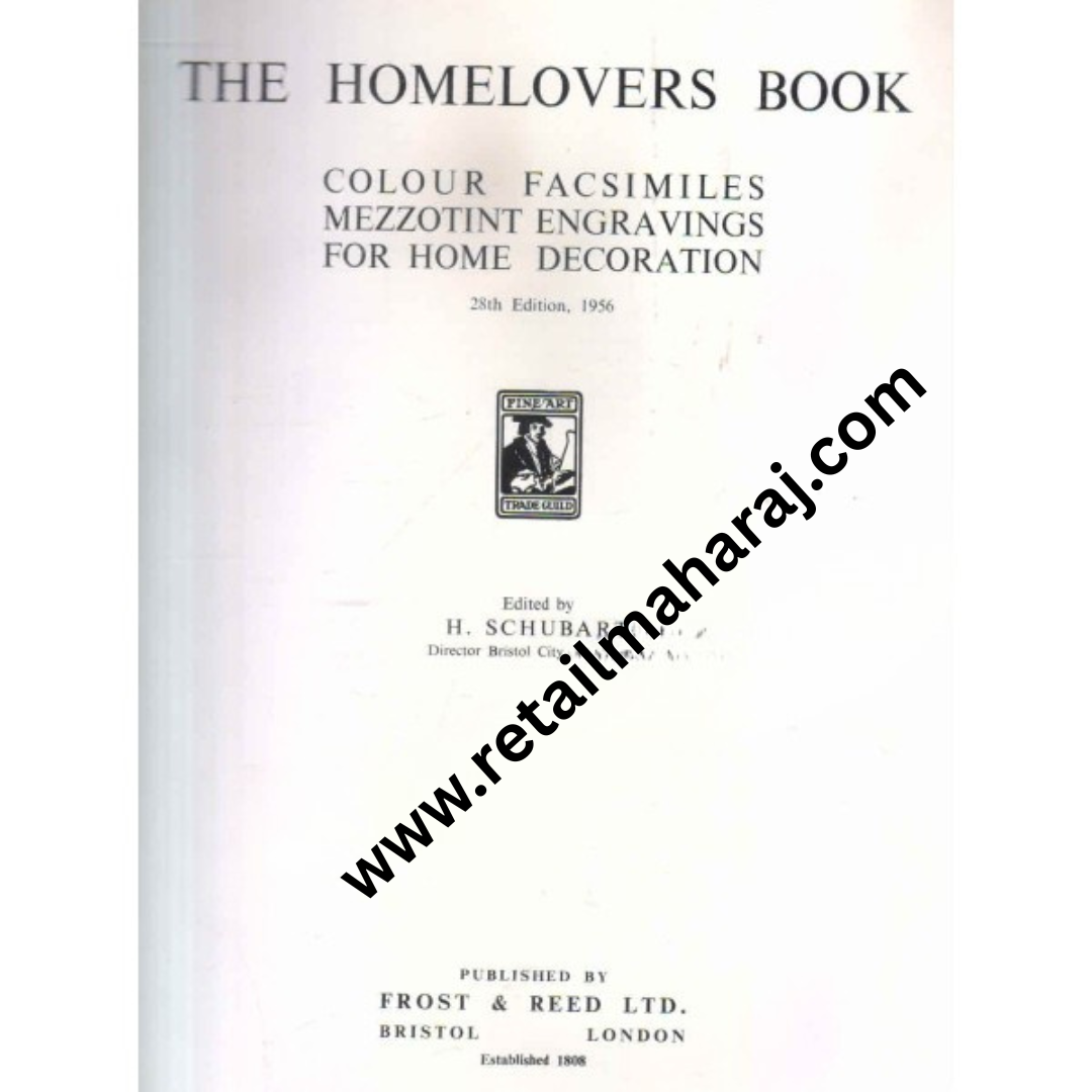 The homelovers book. Collour Facsimiles mezzotint engravigs for home decoration - Retail Maharaj