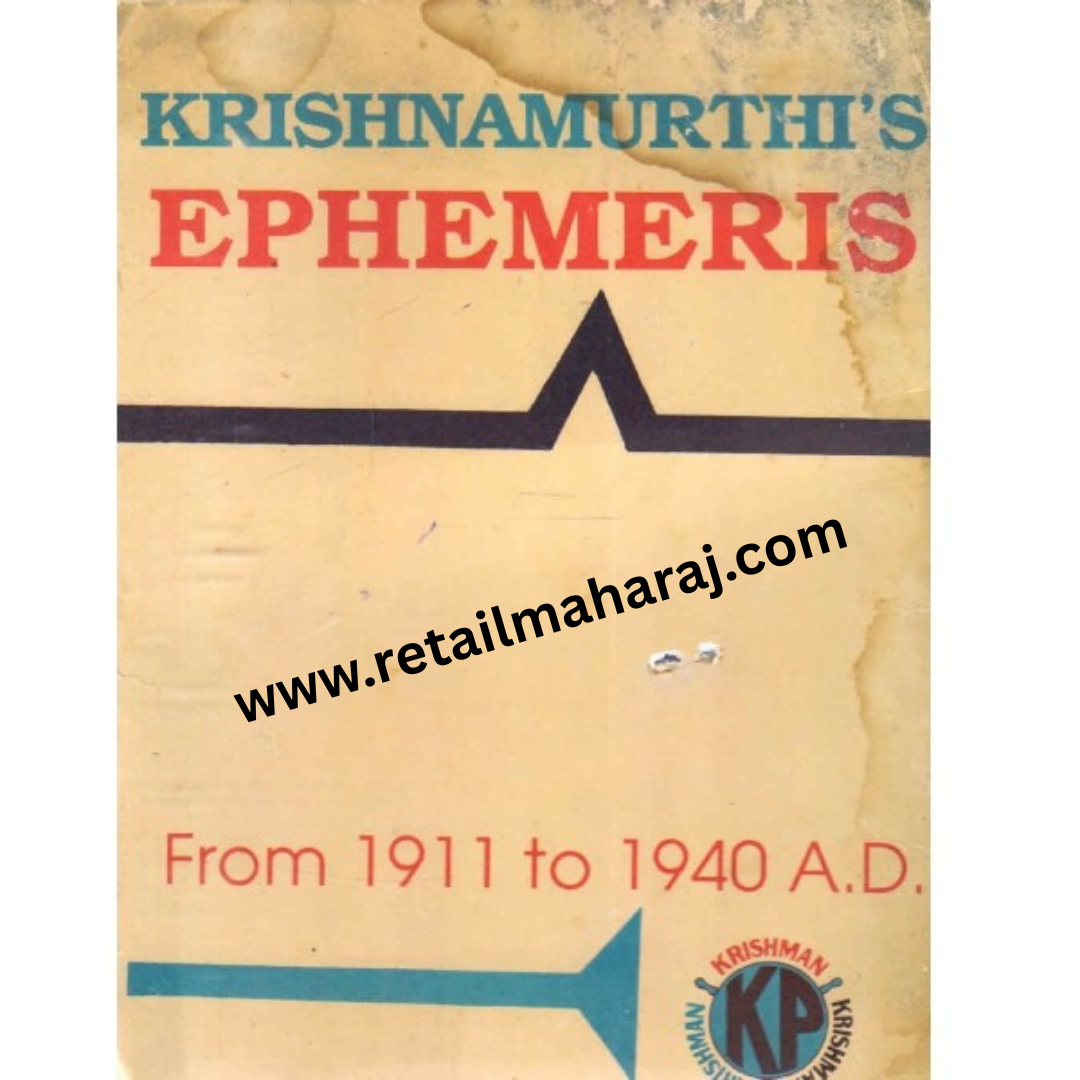 krishnamurthis ephemeris - Retail Maharaj