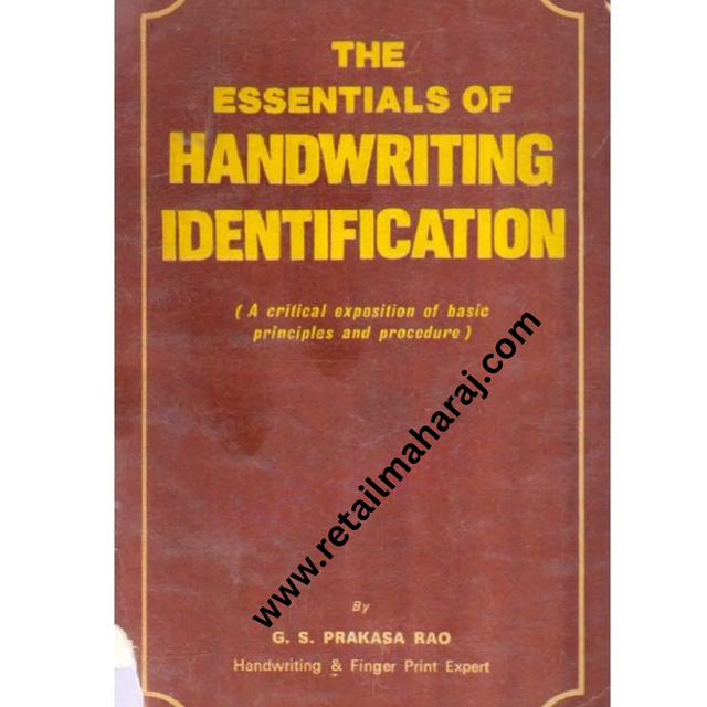 the essentials of handwritings identification - Retail Maharaj