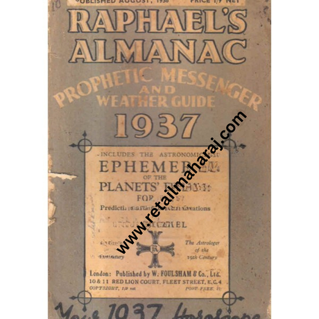 raphaels almanac prophetic messenger and weather guide 1937 - Retail Maharaj