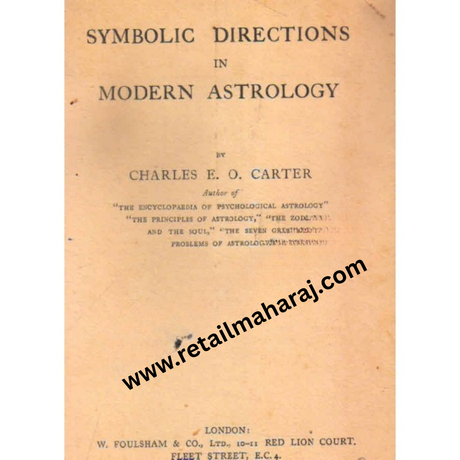 symbolic directions in modern astrology 1st edition - Retail Maharaj