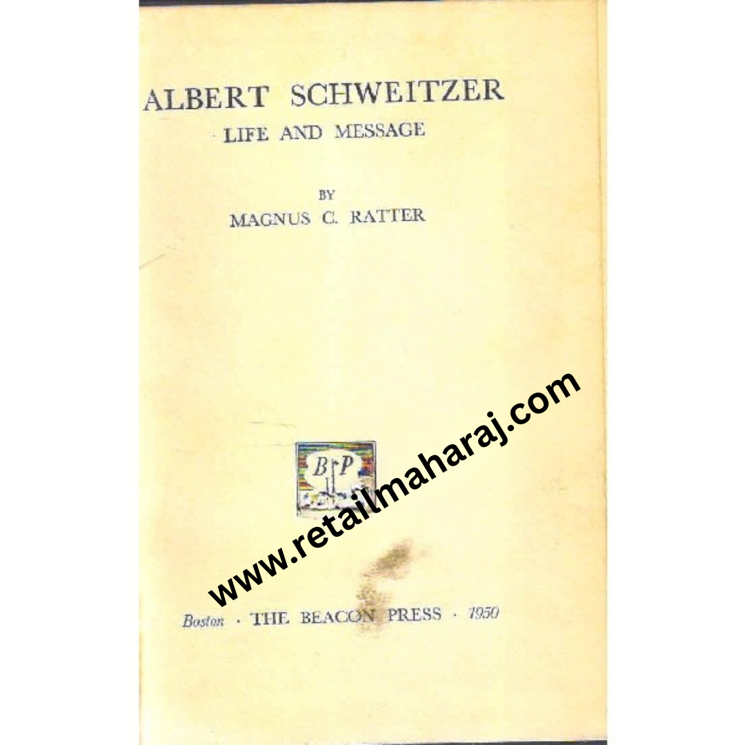 Albert Schweitzer 1st edition