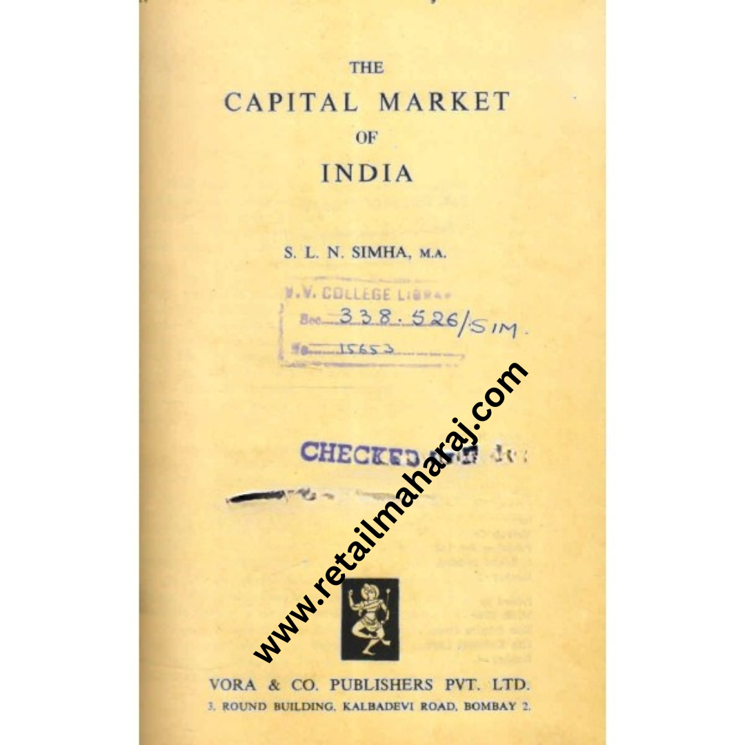 the capital market of india 1st edition
