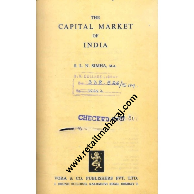 the capital market of india 1st edition