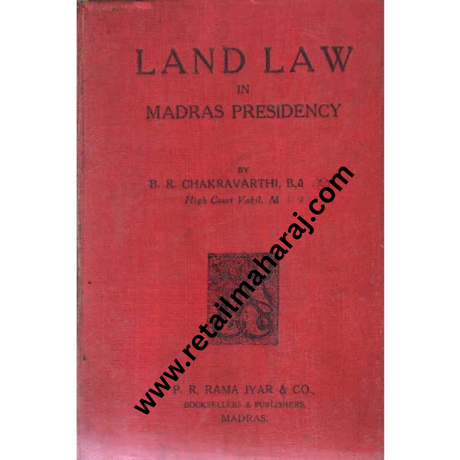 Land Law in Madras Presidency 1st edition - Retail Maharaj